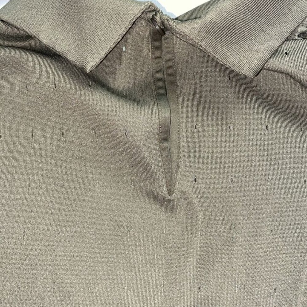 L Nike Dri-Fit Ace Golf Polo Shirt Olive Green CK5846-222 Women’s vent NWT $75 - Picture 9 of 9